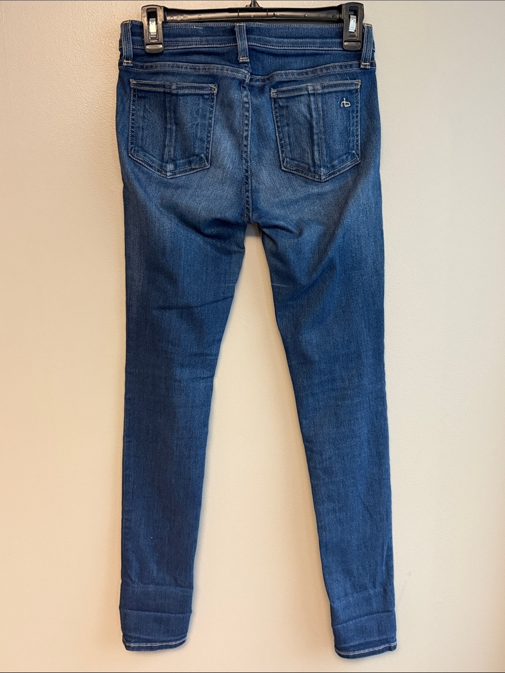 rag & bone /JEAN Women's Skinny Jeans Size 27 Dark Wash - Picture 4 of 6